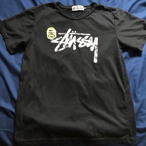 Bape x stussy collab woman’s shirt